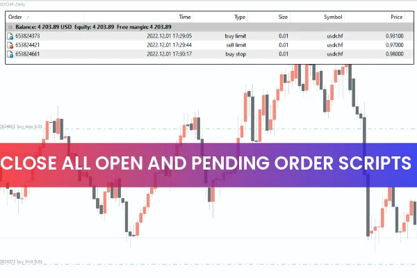 Close All Open and Pending Orders Script